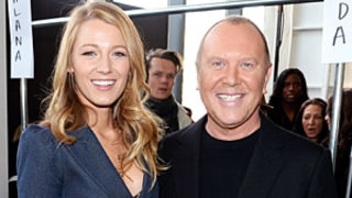 Blake Lively Flashes Some Leg at Michael Kors Fashion Week Show
