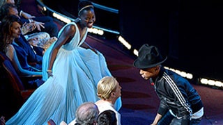 Pharrell Williams Dances With Lupita Nyong'o, Meryl Streep, Amy Adams During