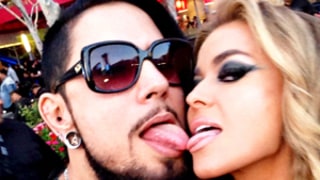 Carmen Electra, Ex Dave Navarro Touch Tongues at Rock Event: Rocker Claims He's Not Back Together With His Ex-Wife