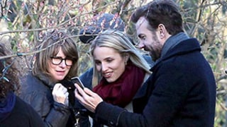 Jason Sudeikis Caught Showing Off Baby Otis Photos to Co-Star Dianna Agron