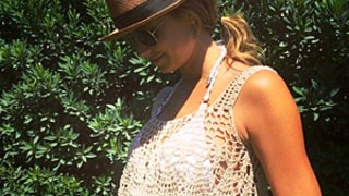 Stacy Keibler Celebrates Mother's Day With Shot of Her Bare Baby Bump: Picture