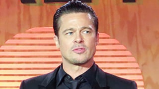 Brad Pitt Dances, Plays Tambourine Onstage With Bruno Mars at Make It Right Gala
