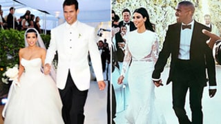 Kim Kardashian's Wedding Dress to Kanye West Compared to Her Kris Humphries Gown: Which Style Ruled?