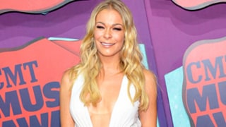 LeAnn Rimes Flashes Leg, Cleavage in Skimpy White Dress at CMT Music Awards: Picture