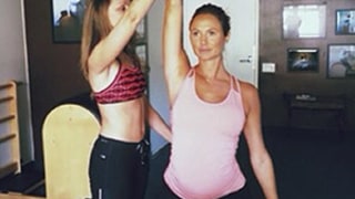 Stacy Keibler Works Out While Pregnant, Shares Diet Tips: Pictures