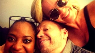 Sherri Shepherd, Jenny McCarthy All Smiles After View Departure Announcement, Pose for Picture with Donnie Wahlberg