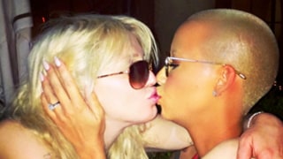 Amber Rose Kisses Courtney Love At BET Awards Afterparty: Pictures