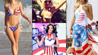 Stars in Patriotic Bikinis: Celebs Rock Red, White, and Blue