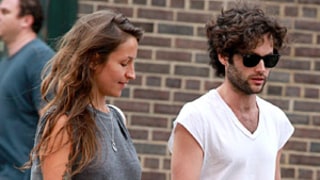 Penn Badgley, New Girlfriend Domino Kirke Wear Denim Shorts for Date Night in NYC: Picture