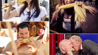 Celebrities Chowing Down On Corn On the Cob!