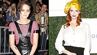 Kristen Stewart's Leather Overalls vs. Christina Hendricks' Golden Turban: Which Risky Look Would You Try at Home?
