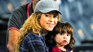 Shakira and Baby Milan Cheer on Gerard Pique at Soccer Match: See the Pregnant Star, Adorable Son