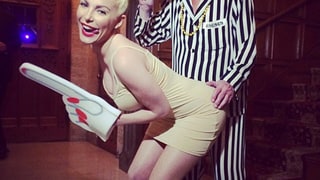 Hugh Hefner and Crystal Harris