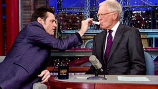 Jim Carrey Tests David Letterman for Ebola: