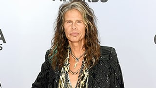 Steven Tyler Steals the 2014 CMA Awards Red Carpet in Leather Pants, Sequined Blazer: See the Picture of His Red Carpet Look