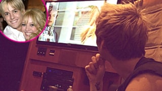 Aaron Carter Watches His Lizzie McGuire Episode Featuring Ex Hilary Duff: Picture