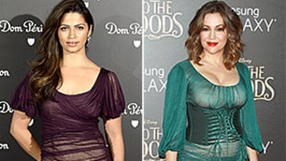 Camila Alves, Alyssa Milano Wear the Same Ruched, Sheer Dress on the Red Carpet: Who Wore It Best?