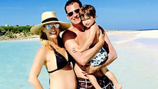 Molly Sims Shows Off Her Fit Pregnant Bod in Teeny Black Bikini With Husband and Son -- See the Family Vacay Snap