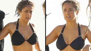 Salma Hayek Sports Sexy Black Bikini on Vacation, Looks Amazing at 48: Pictures