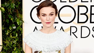 Keira Knightley Dresses Baby Bump in Bug-Print Chanel Gown at Golden Globes 2015