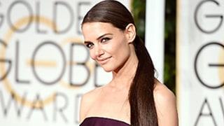 Katie Holmes Looks Sleek With Extra Long Ponytail at the 2015 Golden Globes: See Her Waist-Length Hairstyle!