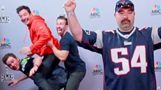Jimmy Fallon, Chris Pratt, Chris Evans Hilariously Photobomb Super Bowl Fans: Watch!