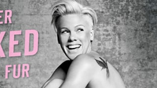 Pink Poses Nude for PETA on Gigantic Billboard: Get the First Look at the Sexy Pic!