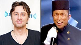 Zach Braff Apologizes on Twitter for Comparing Pharrell Williams to a Monkey During Grammys 2015 Performance
