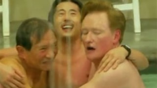 Conan O'Brien, Steven Yeun Strip Naked in Korean Spa: Watch!