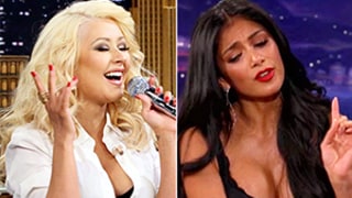 Christina Aguilera vs. Nicole Scherzinger: Battle of the Britney Spears Impressions!