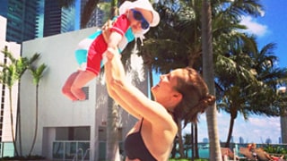 Ashley Hebert Reveals Slim Post-Baby Body in Bikini Photo With Baby Son Fordham