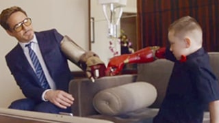 Robert Downey Jr. Gives Adorable 7-Year-Old Boy a Prosthetic Iron Man Arm: Heartwarming Video