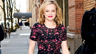 Elisabeth Moss Works the Heck Out of This Adorable Starburst Dress, and It's Only $40! Shop It Here