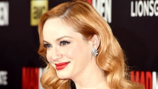 Christina Hendricks Ignores Dress Code in Emerald Green Dress (With a Surprise Twist!) at Mad Men Premiere