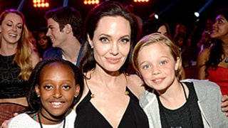 Angelina Jolie Hits Up the 2015 Kids' Choice Awards With Daughters Shiloh and Zahara: See the Pics!