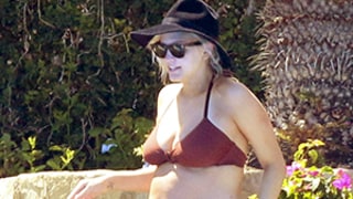 Pregnant Ashlee Simpson Glows, Bares Her Baby Bump in a Bikini During Poolside Vacation: Pics