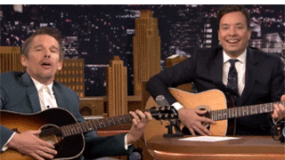 Ethan Hawke, Jimmy Fallon Play Bob Dylan Lullabies With Guitar: Watch