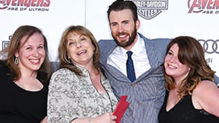 Chris Evans Brings His Mom, Sisters as Dates to Avengers: Age of Ultron Premiere: Picture