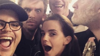 Emma Watson, Luke Evans, Kevin Kline, Dan Stevens, Josh Gad Pose for First Beauty and the Beast Live-Action Selfie