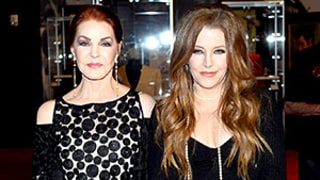 Priscilla Presley, Daughter Lisa Marie Coordinate Black and White Ensembles on the Red Carpet: See the Look-Alike Duo!