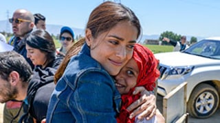 Salma Hayek Gets Emotional Meeting With Syrian Refugees in Lebanon: Photos