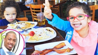 Nick Cannon Takes Twins Moroccan, Monroe for Birthday Breakfast: Sweet Photo
