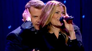 Idina Menzel, James Corden Get Flirty While Singing Dirty Dancing Theme Song: Watch!