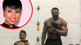 Jennifer Hudson's 5-Year-Old Son David Jr. Pumps Iron With Dad David Otunga