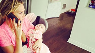 Molly Sims Has a Gisele Moment, Multitasks With Baby Girl Scarlett — See the Cute Pic!