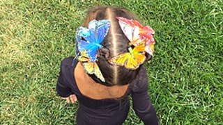North West Styles Butterfly Hair Clips, Makes Our '90s Nostalgia Radar Bounce Through the Roof