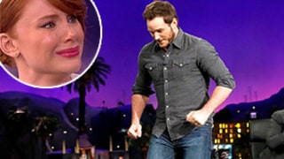 Chris Pratt Runs in Heels, Bryce Dallas Howard Cries on Cue: Watch!