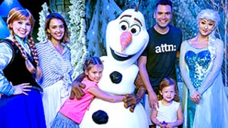 Jessica Alba, Cash Warren Take Daughters Honor and Haven to Disney World on Frozen Adventure -- See the Cute Pics!
