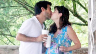 Pregnant Zooey Deschanel Attends CPR Class, Shares Kiss With Fiance Jacob Pechenik: Bump Pics