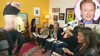 Conan O'Brien Crashes Girls' Night Out at Magic Mike XXL Screening, Strips and Dances